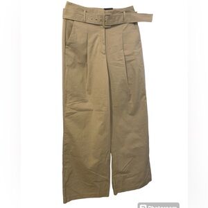 Worthington trousers size 6 earthy color Oxford Tan wide legs 33 1/2” inseam